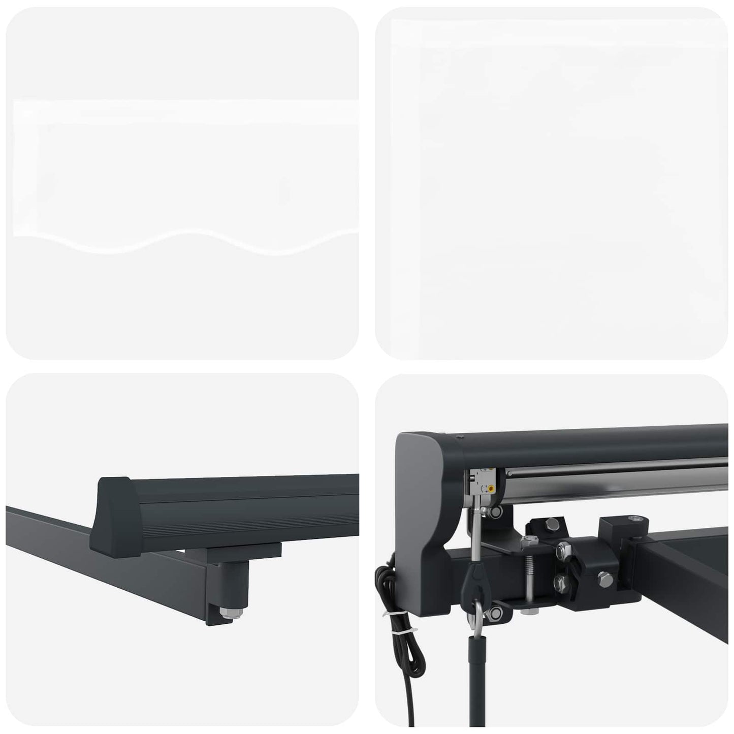 vidaXL Σκηνίτσα Αναδιπλούμενη Λευκό 450 x 300 εκ Αλουμίνιο και Ύφασμα