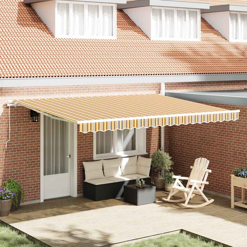 vidaXL Αναδιπλούμενη τέντα Πολύχρωμο 450 x 350 x 165 εκ