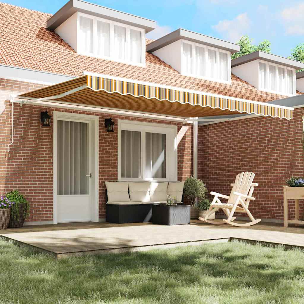 vidaXL Αναδιπλούμενη τέντα Πολύχρωμο 450 x 350 x 165 εκ