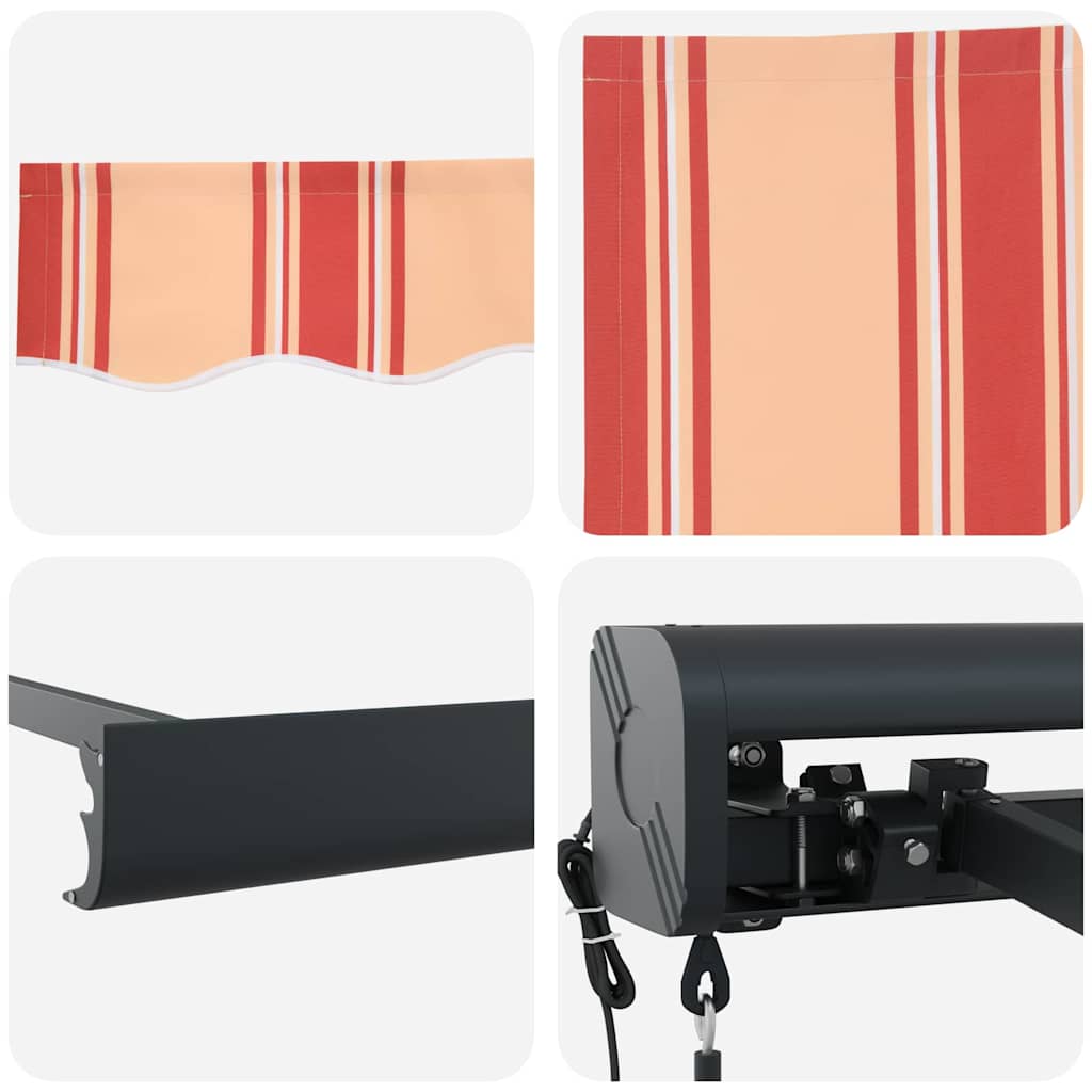 vidaXL Αυτόματη Ανασυρόμενη Τέντα Κίτρινη και Πορτοκαλί 500x300 cm