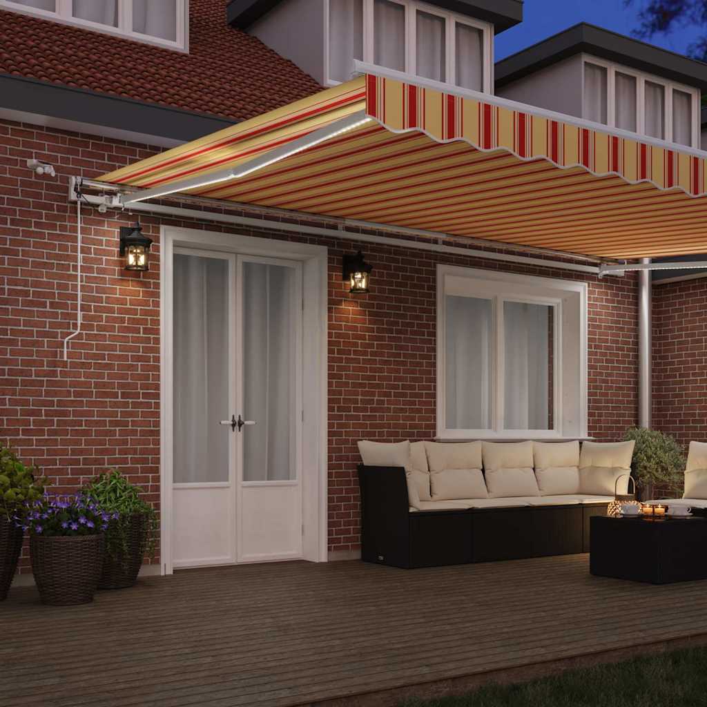 vidaXL Σκηνίτσα Αναδιπλούμενη Κίτρινο και Πορτοκαλί 500 x 350 εκ