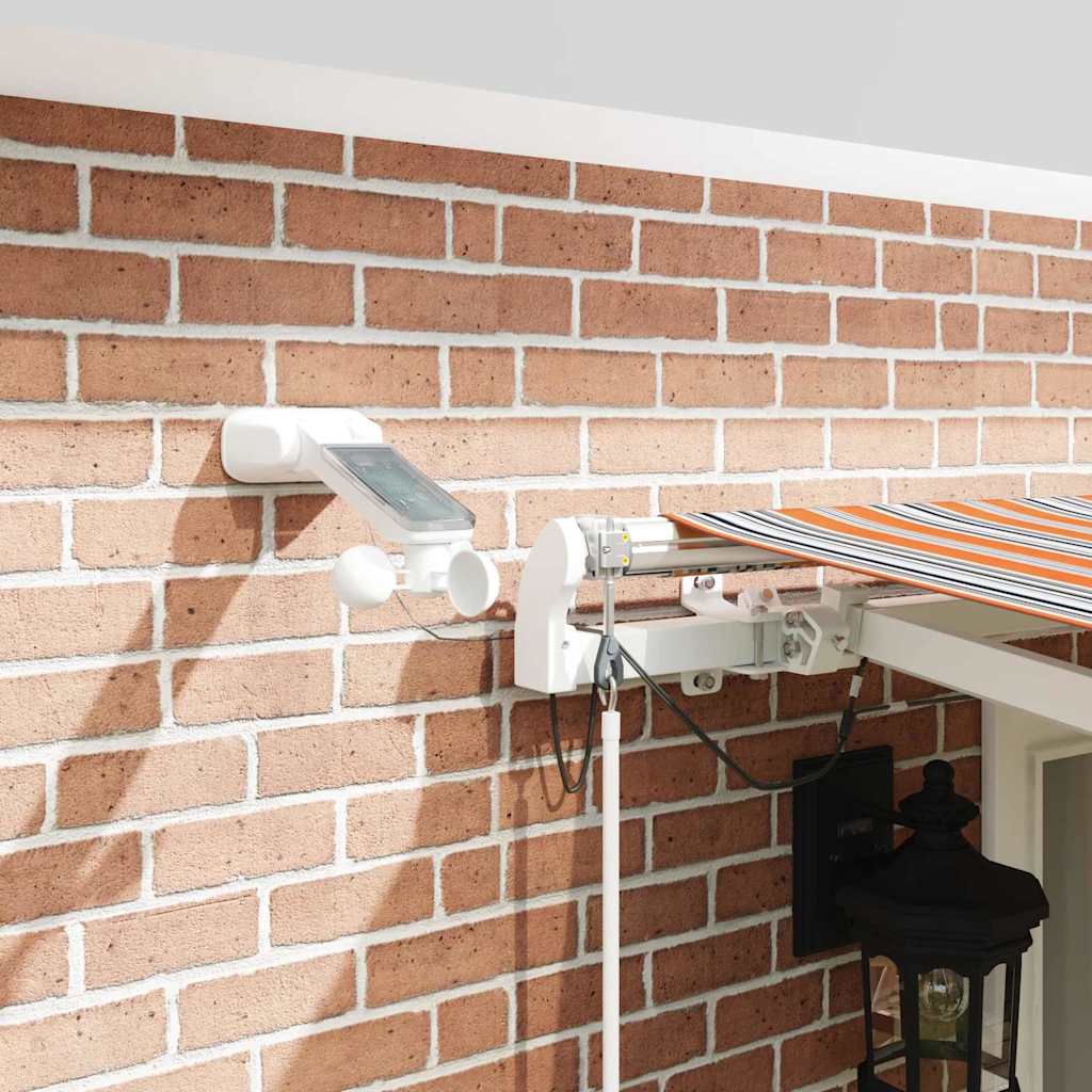 vidaXL Ηλεκτρική τέντα με LED και αισθητήρα 5 x 3,5 m