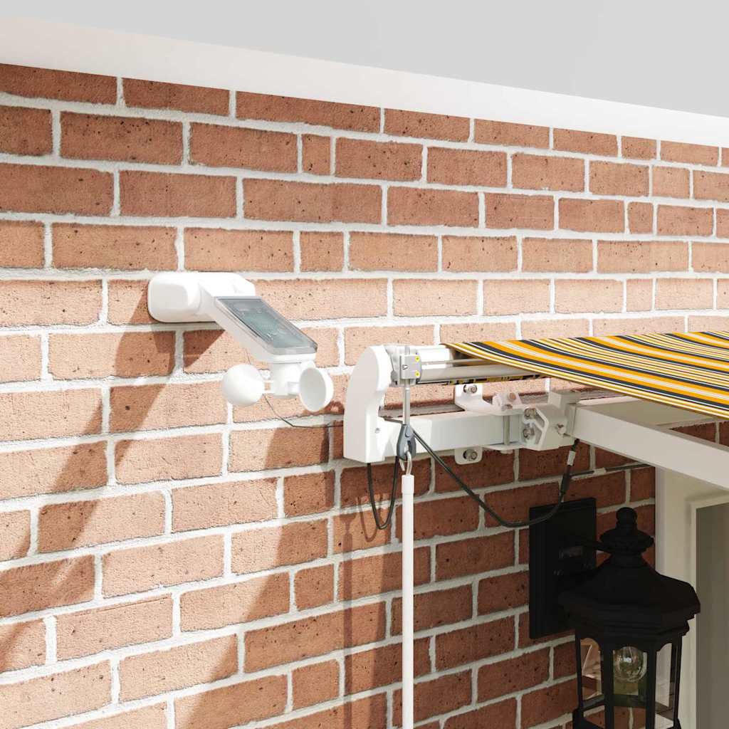 vidaXL Ηλεκτρική τέντα με LED και αισθητήρα 5 x 3,5 m