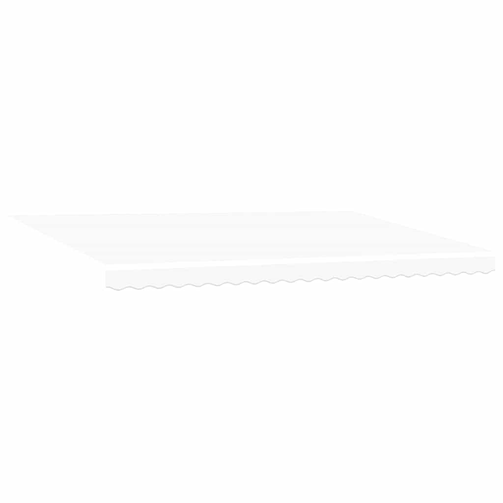 vidaXL Αναδιπλούμενη τέντα Λευκό 500 x 350 εκ Ύφασμα και αλουμίνιο
