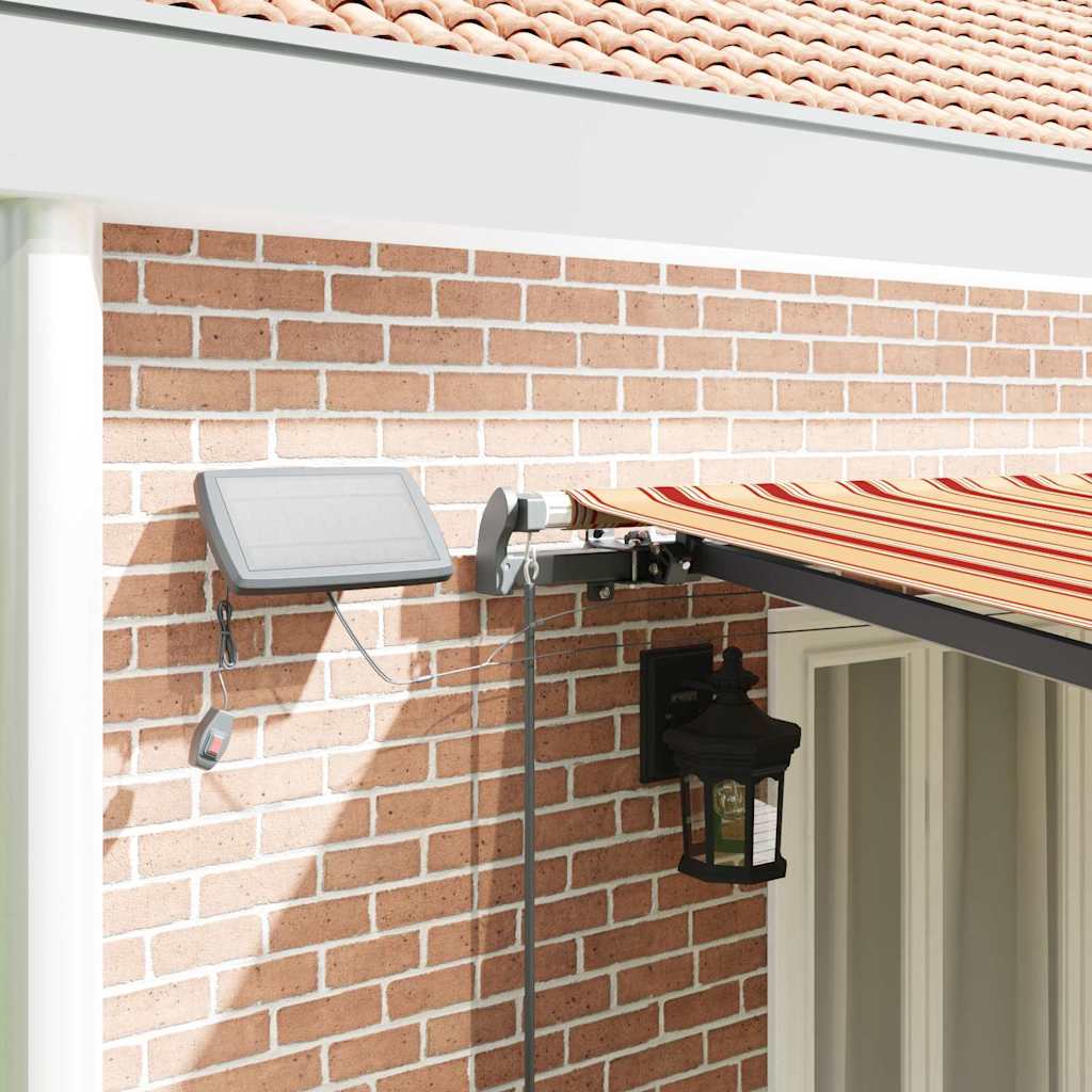 vidaXL Ανασυρόμενη Τέντα με LED Κίτρινη και Πορτοκαλί 600x300 εκ