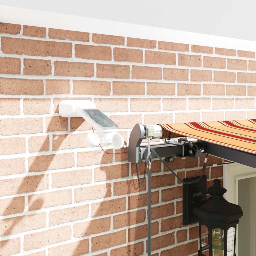 vidaXL Αυτόματη Ανασυρόμενη Τέντα με LED Κίτρινο και Πορτοκαλί 600x300 εκ.