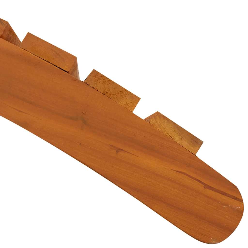 vidaXL Ξαπλώστρα 2 pcs Καφέ 55 x 184 x 64cm Στερεό Ξύλο Ακακίας
