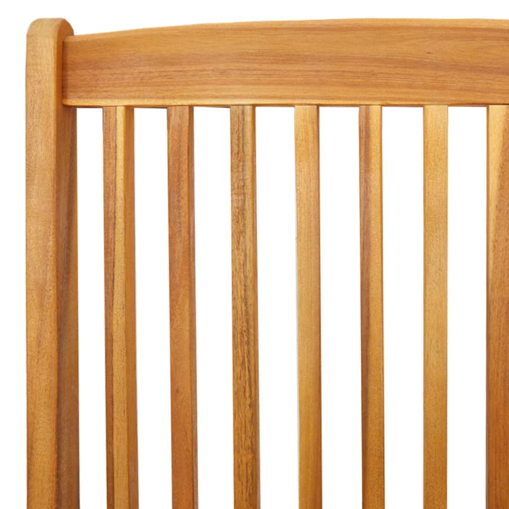 Καρέκλες Κήπου vidaXL με Γκρι Μαξιλάρι 2 τεμάχια από Στερεό Ακακία