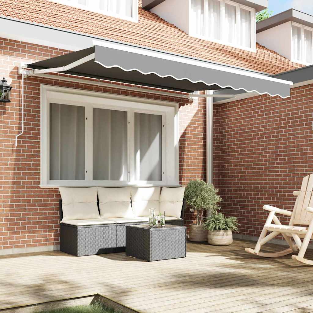 vidaXL Σκελετός Τέντας Λευκό 3,5 x 2 m Ατσάλι με Πούδρα