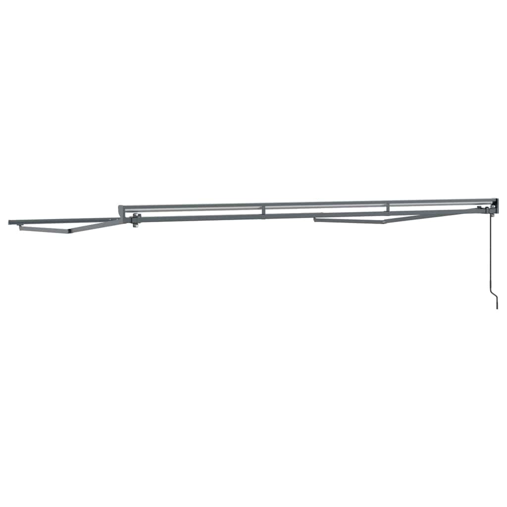 vidaXL Σκελετός Τέντας Ανθρακί 4 x 3 μ Ατσάλι με Πούδρα