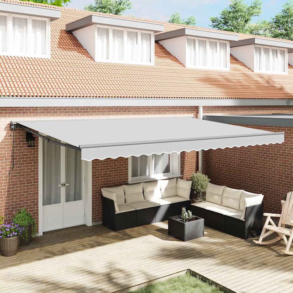 vidaXL Σκελετός Τέντας Ανθρακί 5 x 3 m Ατσάλι με Πούδρα