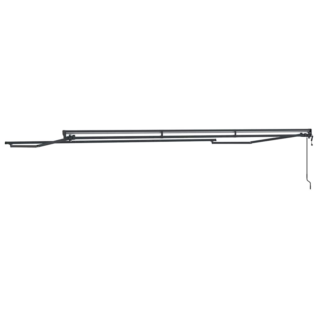 vidaXL Σκελετός Τέντας Ανθρακί 5 x 3 m Ατσάλι με Πούδρα