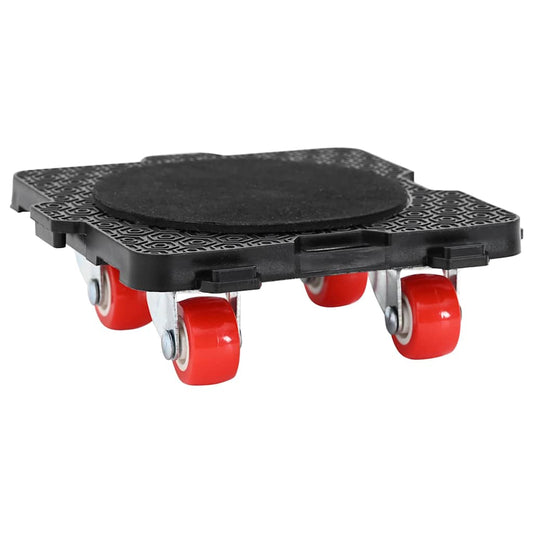 vidaXL Ρόλοι Επίπλων 4 τεμ. με Ανυψωτικό Μαύρο 13,5x13,5x4,2 εκ. 300 κ.