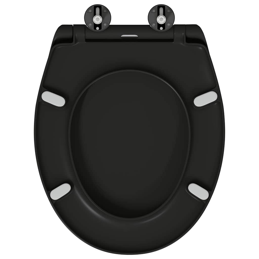 vidaXL Λεκάνη Μαύρο 44,8 x 37,3 x 4,2 εκ Δυροπλάστ