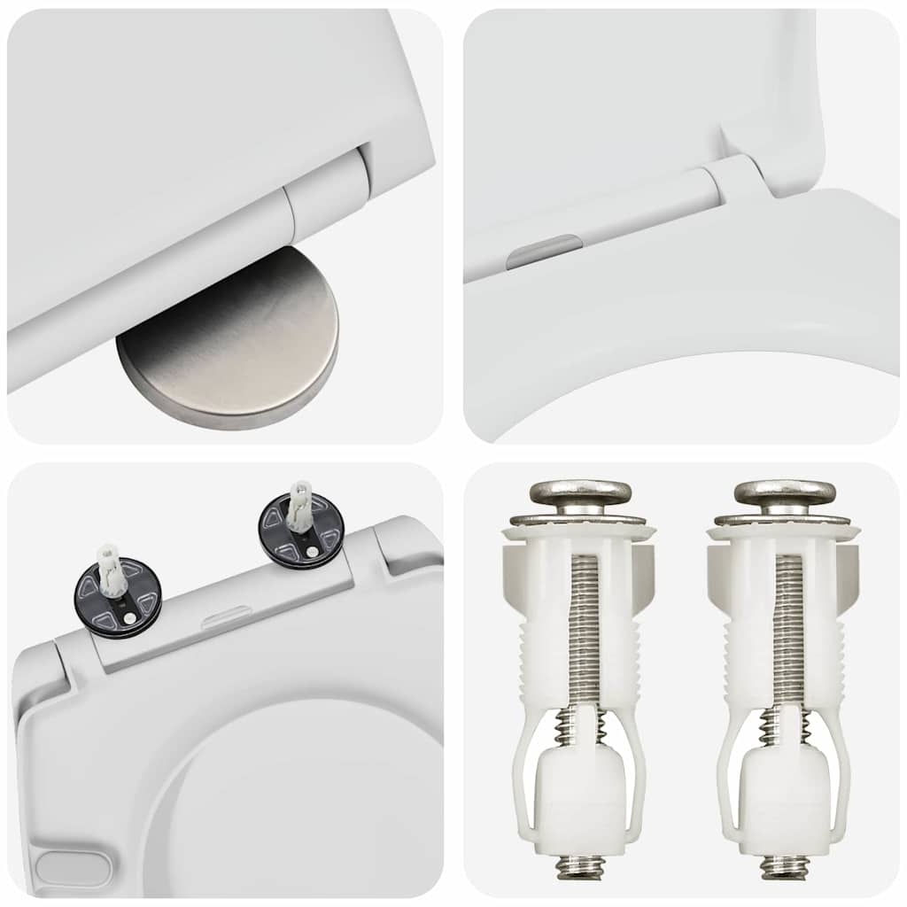 vidaXL Λεκάνη Λευκό 44,8 x 37,3 x 4,2 εκ Δυροπλάστ