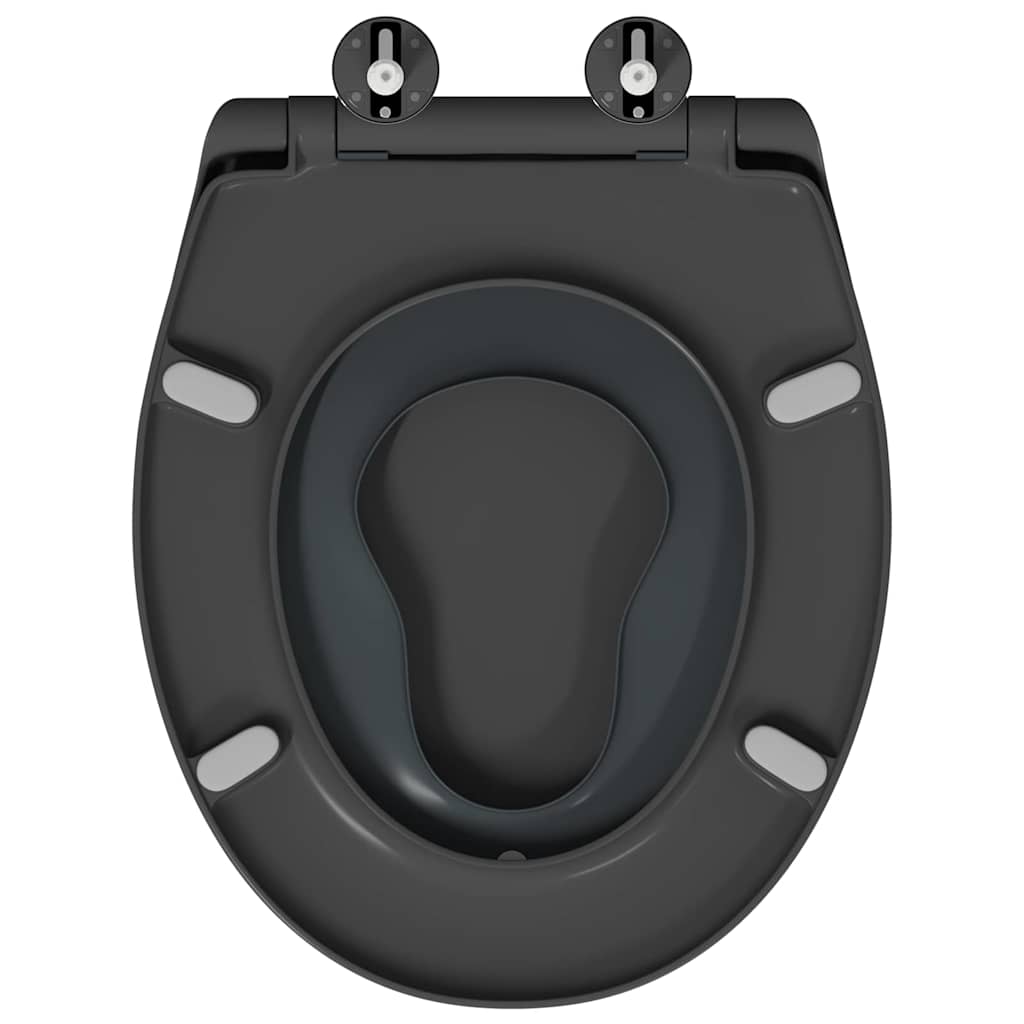 vidaXL Λεκάνη Ανθρακί 44,5 x 37,3 x 4,3 εκ. Δυροπλάστ