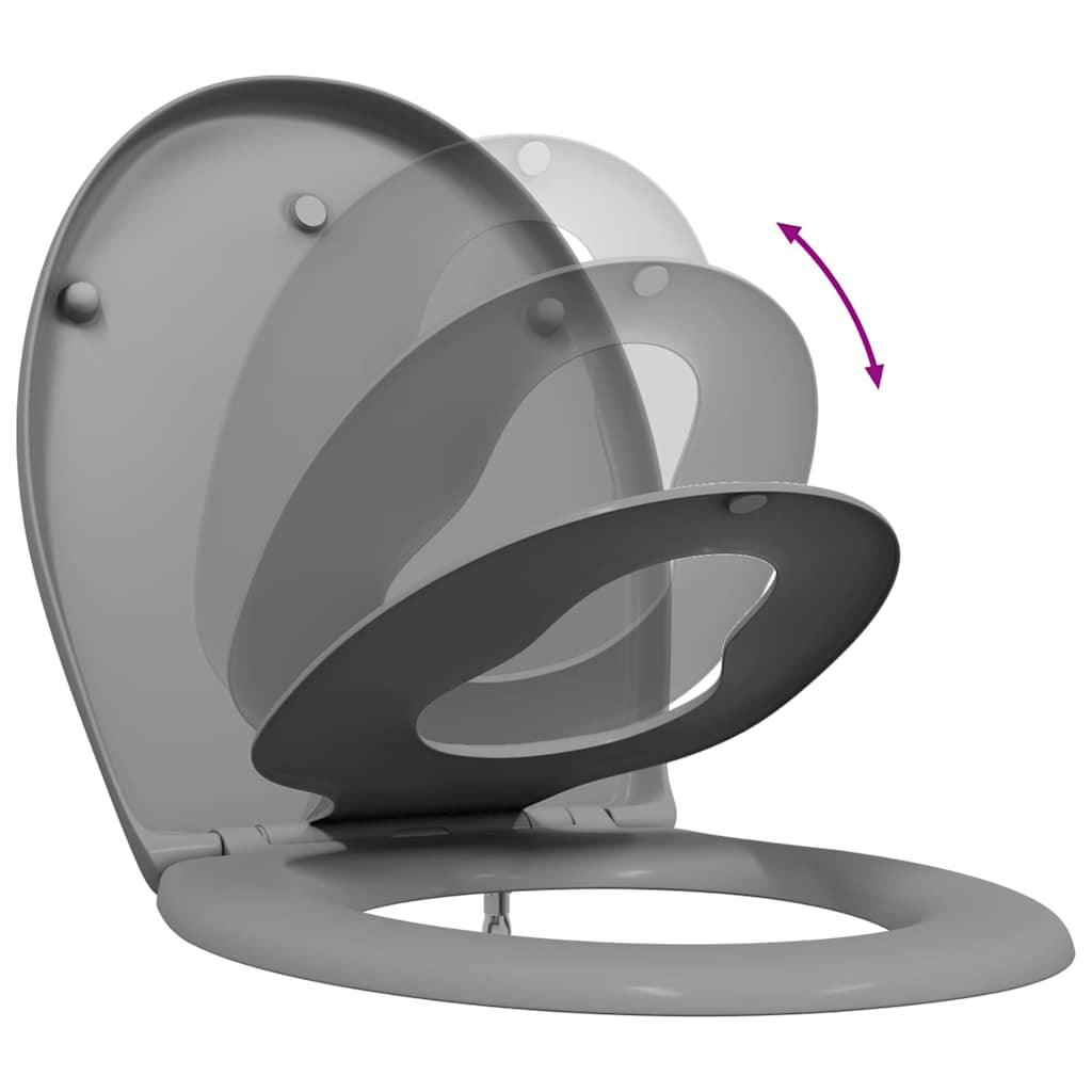 vidaXL Λεκάνη Γκρι 44,5 x 37,3 x 4,3 εκ. Δυροπλάστ