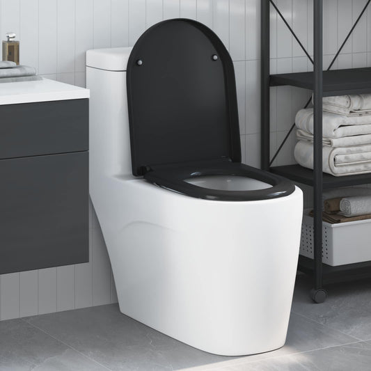 vidaXL Λεκάνη Μαύρο 49 x 36 x 4 εκ Δυροπλάστ