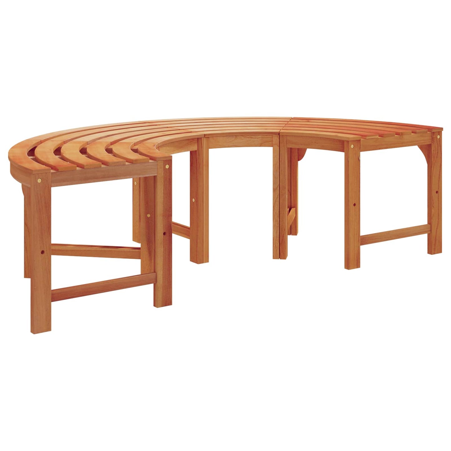 vidaXL Παγκάκι Δέντρου 2 pcs Φυσικό 160 x 80 x 45cm