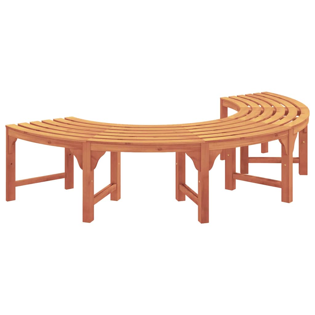 vidaXL Παγκάκι Δέντρου 2 pcs Φυσικό 160 x 80 x 45cm