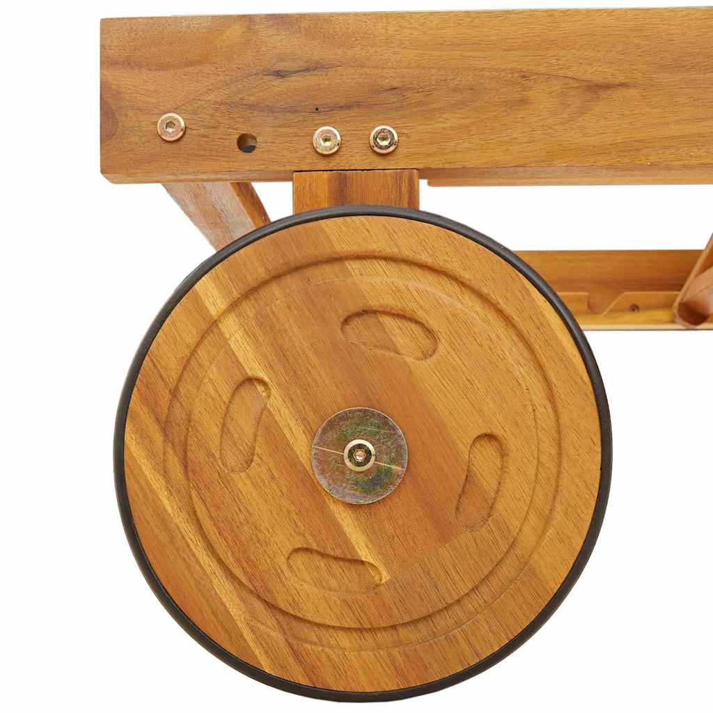 vidaXL Ξαπλώστρα 3 pcs Μπεζ 40 x 40 x 40εκ Μασίφ ξύλο ακακίας