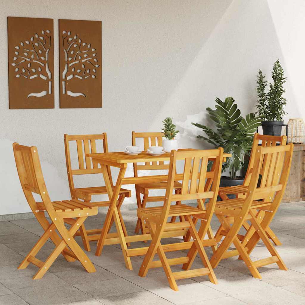 vidaXL Καρέκλα Κήπου 6 pcs Καφέ 36 x 46 x 86 εκ. Μασίφ ξύλο ακακίας