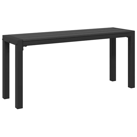 vidaXL Παγκάκι κήπου Μαύρο 100 x 28 x 45 εκ. Ατσάλι