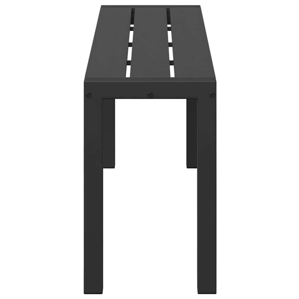 vidaXL Παγκάκι κήπου Μαύρο 100 x 28 x 45 εκ. Ατσάλι