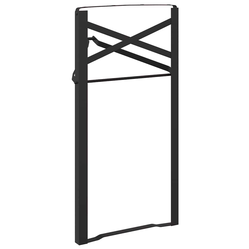 vidaXL Πόδι Τραπέζι Μπύρας 2 pcs Μαύρο 39 x 3 x 75 εκ
