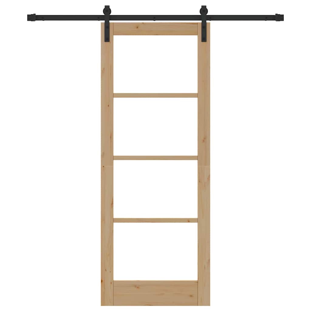 vidaXL Εσωτερική Πόρτα ORKDAL Φυσικό 78 x 202 εκ. Στερεά ξυλεία πεύκου