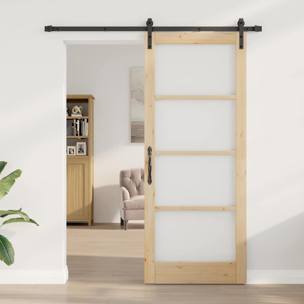 vidaXL Εσωτερική Πόρτα ORKDAL Φυσικό 86 x 211 cm Στερεά ξυλεία πεύκου