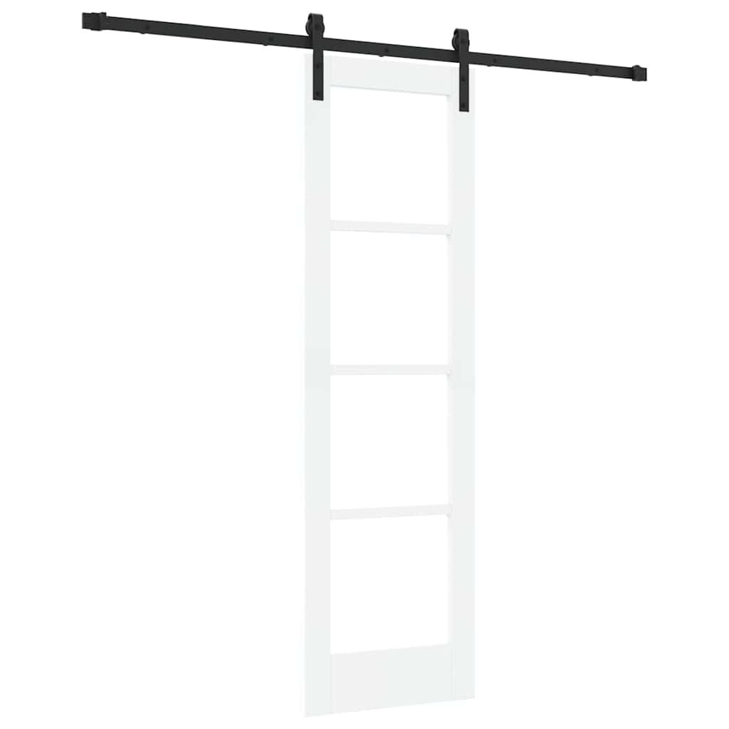 vidaXL Συρόμενη Πόρτα ORKDAL Λευκό και Μαύρο 61 x 198,5 εκ.