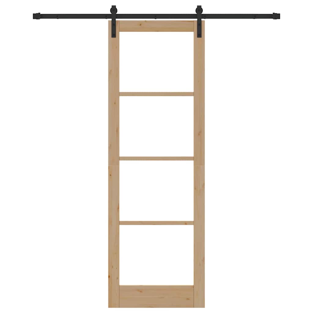 vidaXL Εσωτερική Πόρτα ORKDAL Φυσικό 78 x 232 cm Στερεά ξυλεία πεύκου