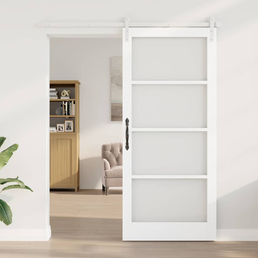 vidaXL Συρόμενη Πόρτα ORKDAL Λευκό 93 x 211 εκ.