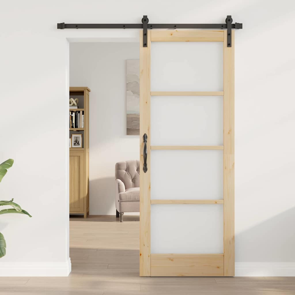 vidaXL Συρόμενη Πόρτα Άλλο ORKDAL Καφέ 78 x 202 εκ.