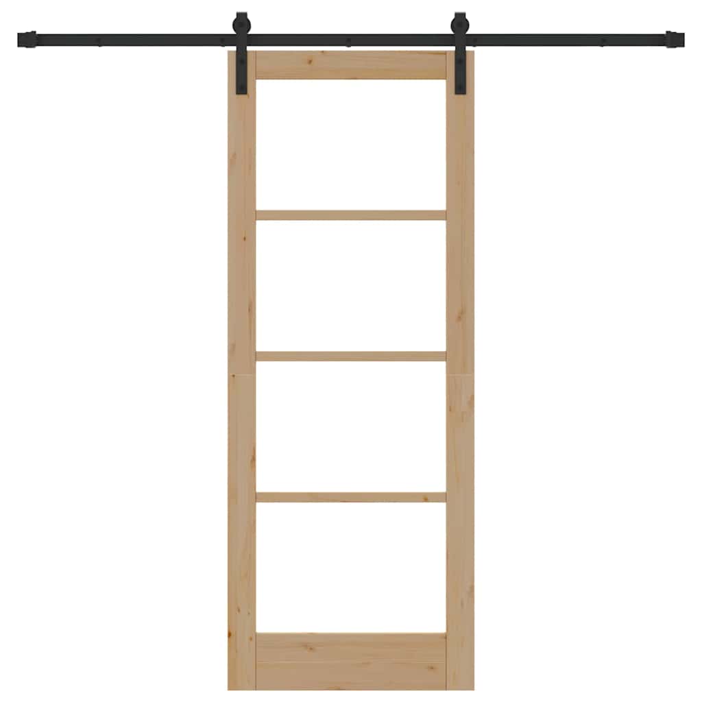 vidaXL Συρόμενη Πόρτα με Σετ Εξαρτημάτων 'ORKDAL'78x202 cm