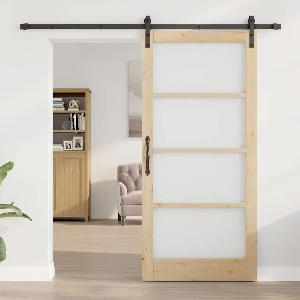 vidaXL Συρόμενη Πόρτα ORKDAL Φυσικό 93 x 202 cm