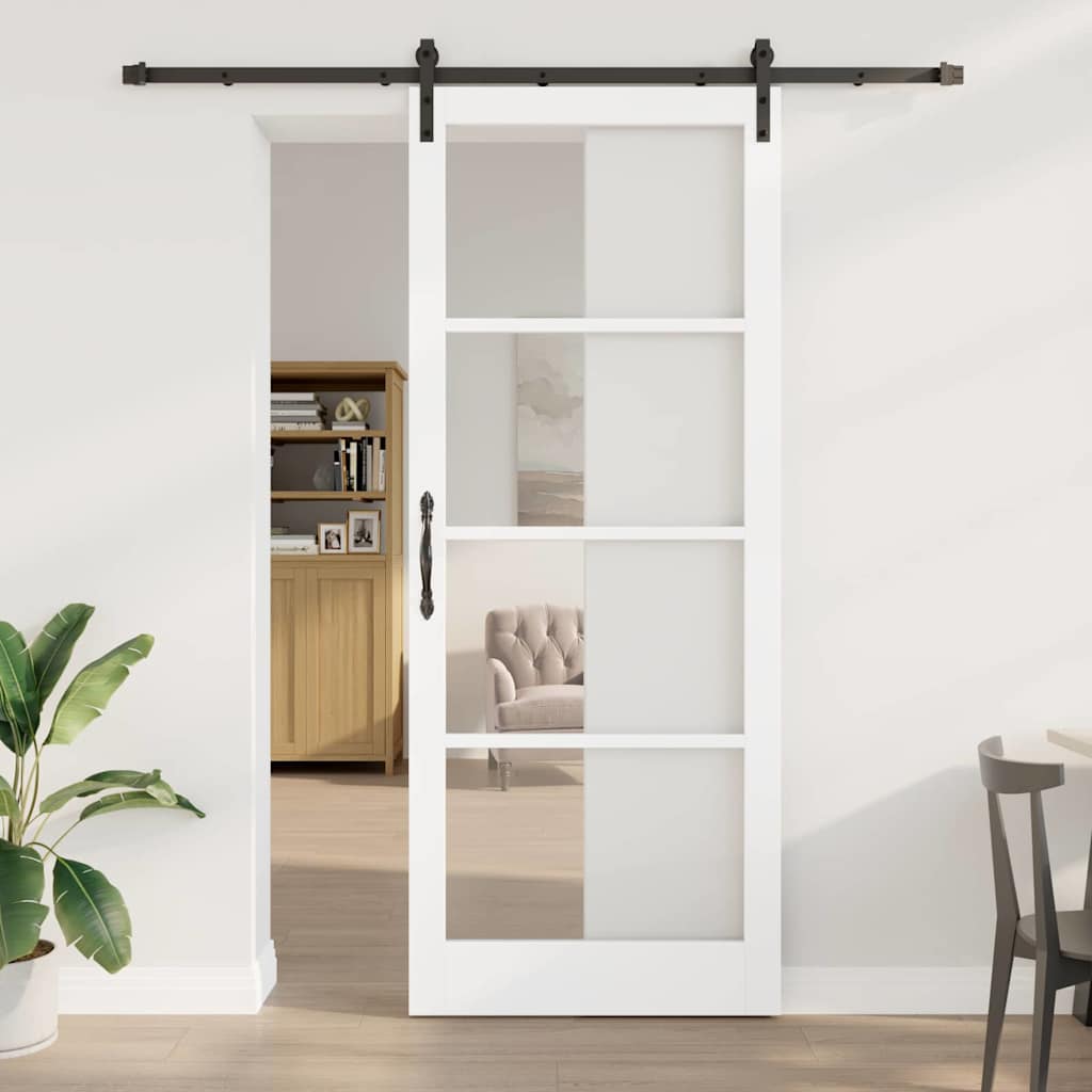 vidaXL Συρόμενη Πόρτα ORKDAL Λευκό 93 x 232 εκ.