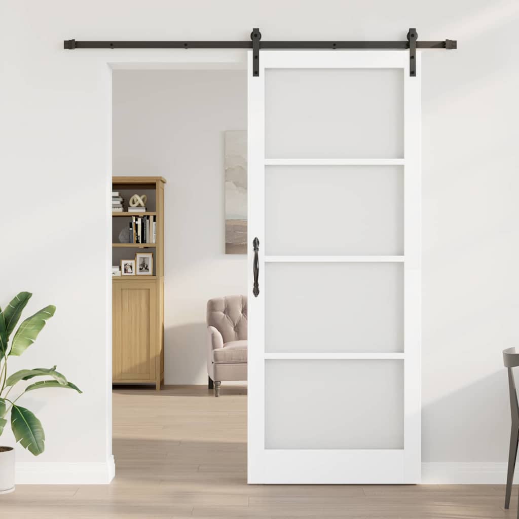 vidaXL Συρόμενη Πόρτα ORKDAL Λευκό 93 x 232 εκ.