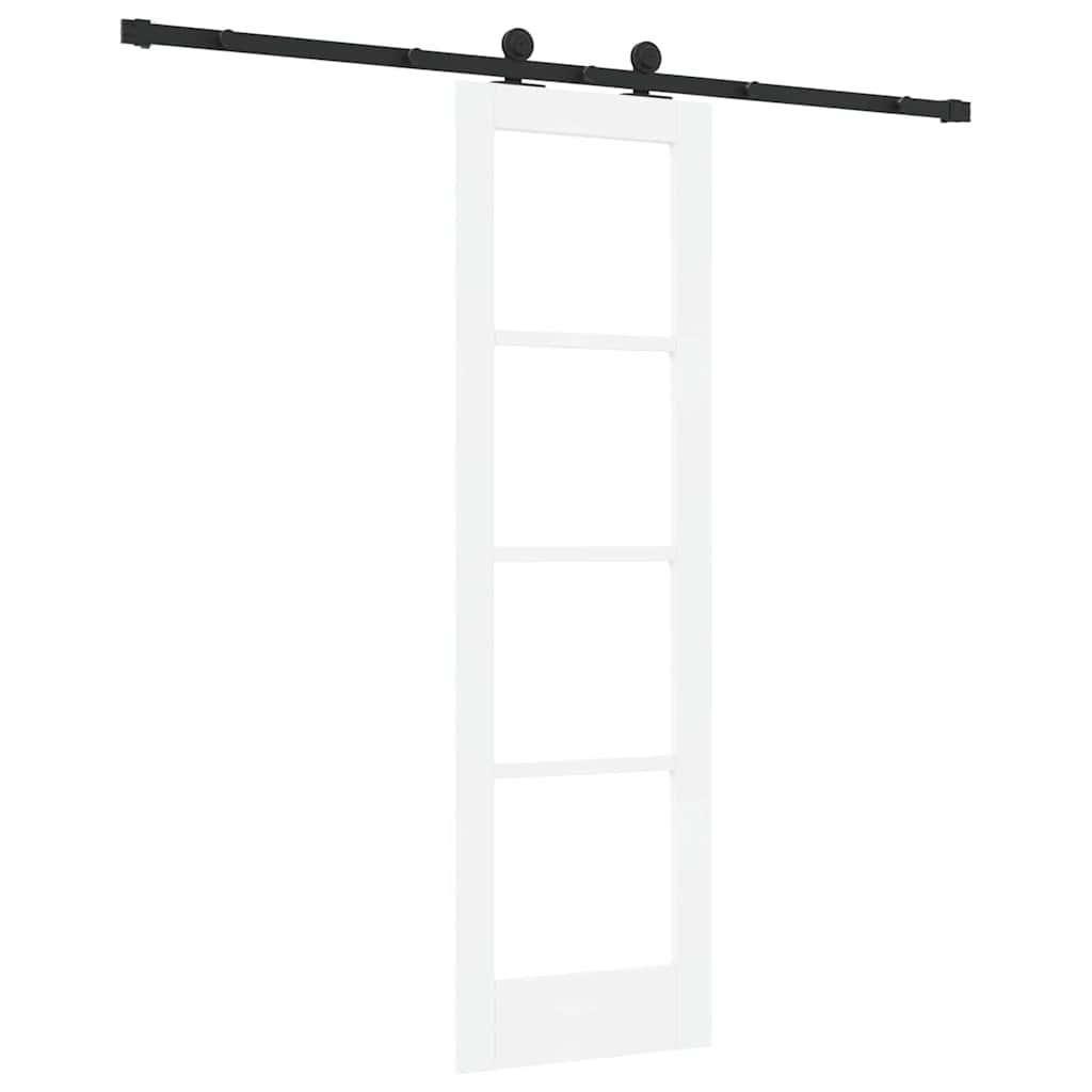vidaXL Συρόμενη Πόρτα ORKDAL 61 x 198,5 εκ. Λευκό και Μαύρο