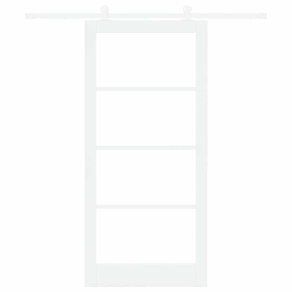 vidaXL Συρόμενη Πόρτα ORKDAL 93 x 202 cm Μασίφ ξύλο πεύκου και γυαλί