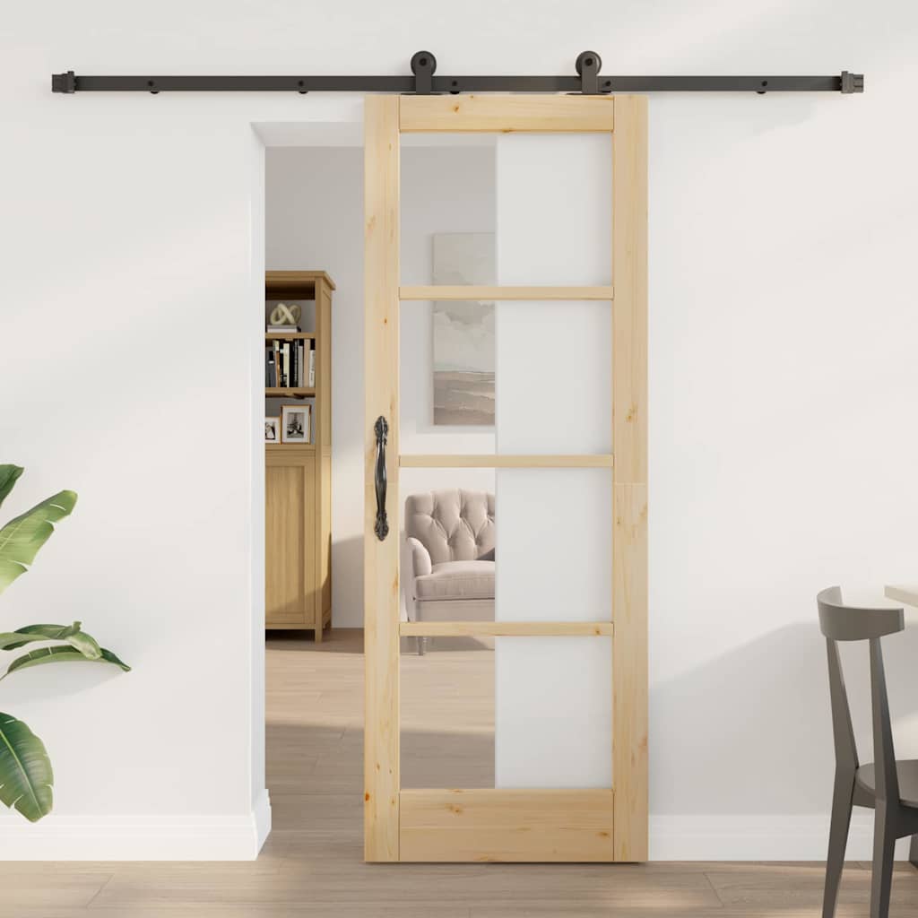 vidaXL Συρόμενη Πόρτα ORKDAL Φυσικό 73,5 x 198,5 εκ.