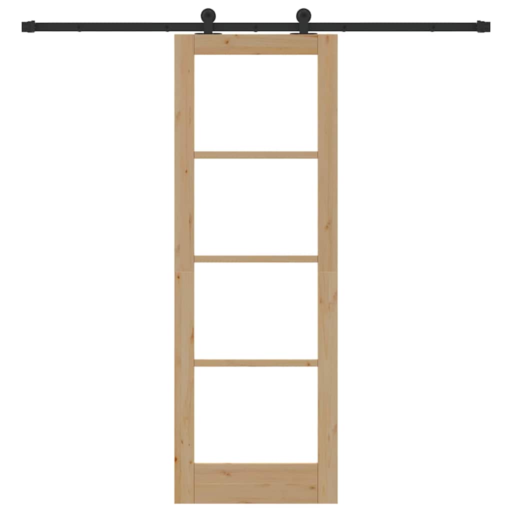 vidaXL Συρόμενη Πόρτα με Σετ Χαλύβδινων Μηχανισμών ORKDAL 73.5 x 211 εκ.