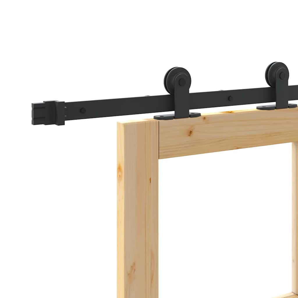 vidaXL Συρόμενη Πόρτα ORKDAL Καφέ 78 x 202 εκ. Ξύλο και μέταλλο