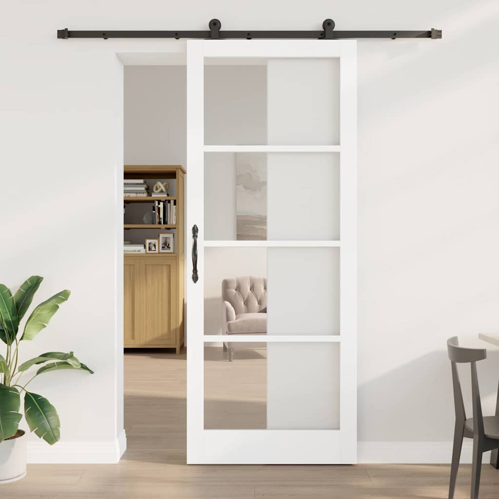vidaXL Συρόμενη Πόρτα ORKDAL Λευκό 93 x 232 εκ.