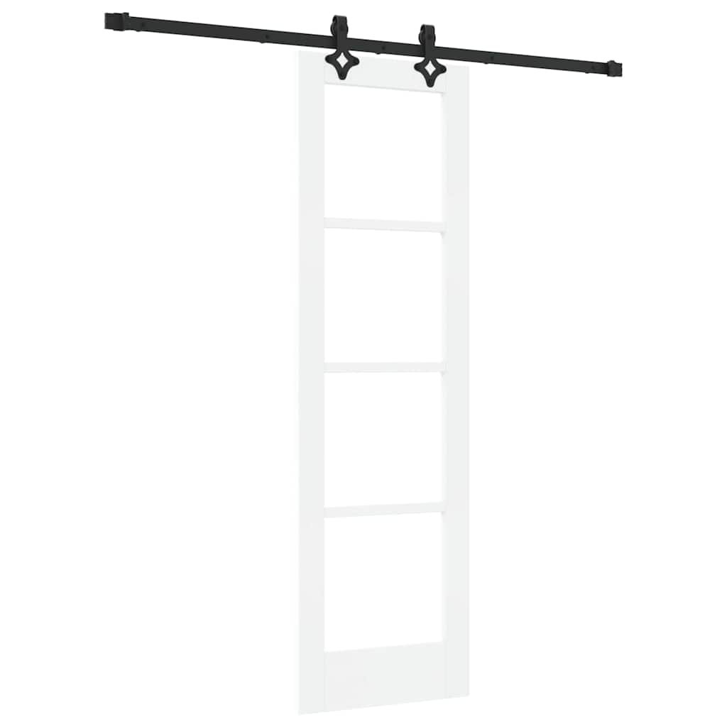 vidaXL Συρόμενη Πόρτα ORKDAL 61 x 198,5 εκ. Λευκό και Μαύρο