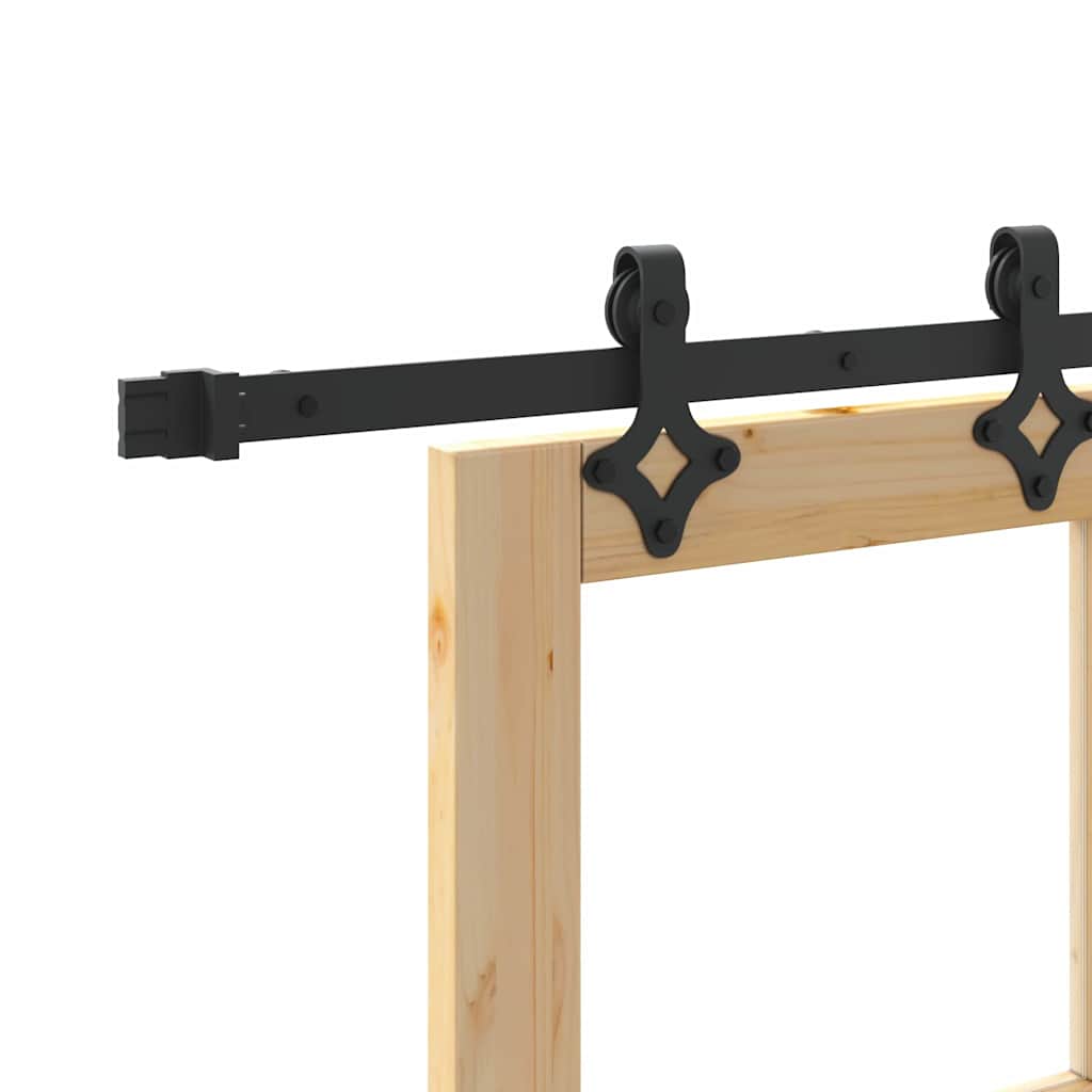 vidaXL Συρόμενη Πόρτα ORKDAL Καφέ 86 x 211 cm Ξύλο και μέταλλο