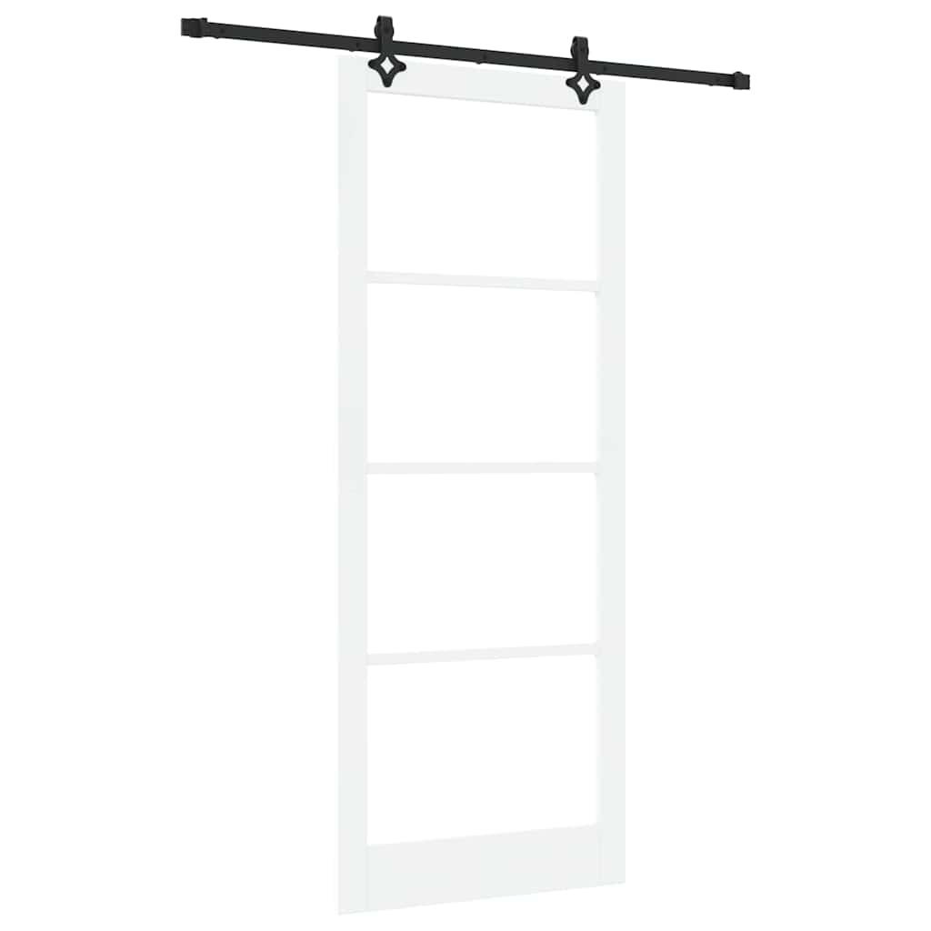 vidaXL Συρόμενη Πόρτα ORKDAL 93 x 232 εκ. Μασίφ ξύλο πεύκου και γυαλί