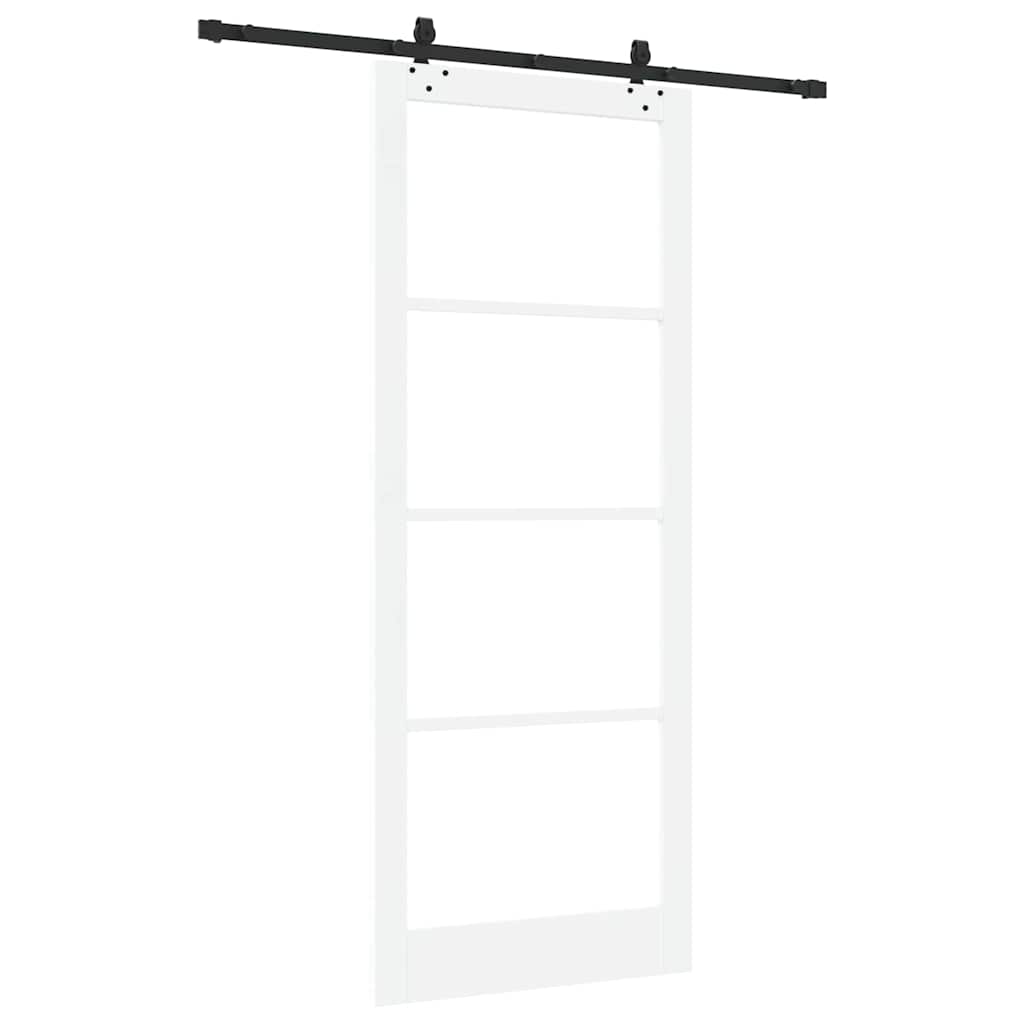 vidaXL Συρόμενη Πόρτα ORKDAL 93 x 232 εκ. Μασίφ ξύλο πεύκου και γυαλί