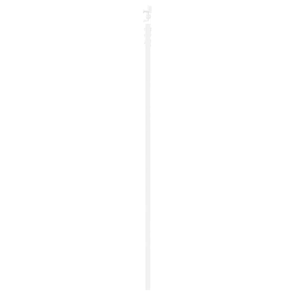 vidaXL Συρόμενη Πόρτα 93 x 202 cm Μασίφ ξύλο πεύκου και γυαλί Λευκό